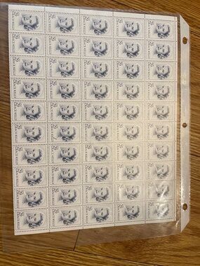 Vintage Sheet of  Grace Kelly 29 cent Collector Stamps